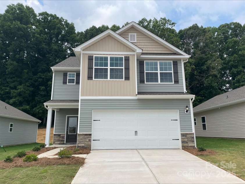 3270 Maple Ridge Drive, Gastonia, NC 28052.  MLS# CAR4221594, YatesRealty ID 4479. Example of the finished Burke floorplan. Estimated construction completion date is May 2025.