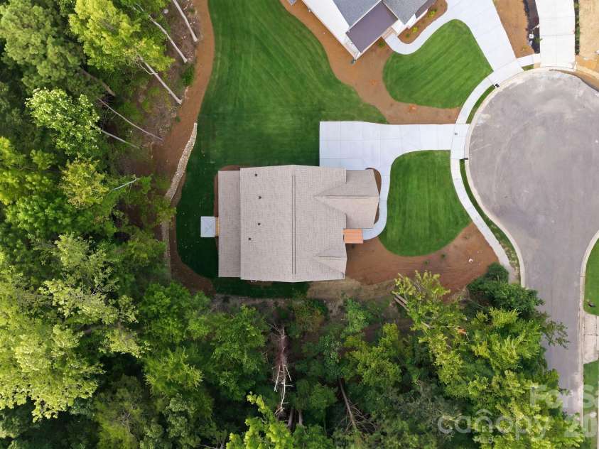 2311 Chateau Court, Matthews, NC 28105.  MLS# CAR4407256, YatesRealty ID 44799. Overhead property view.