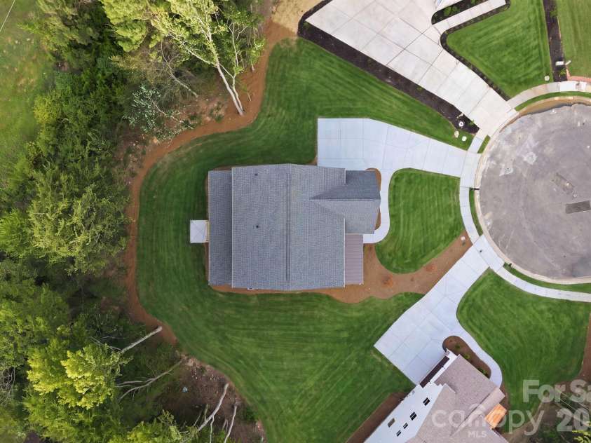 2315 Chateau Court, Matthews, NC 28105.  MLS# CAR4407259, YatesRealty ID 44800. Overhead property view.