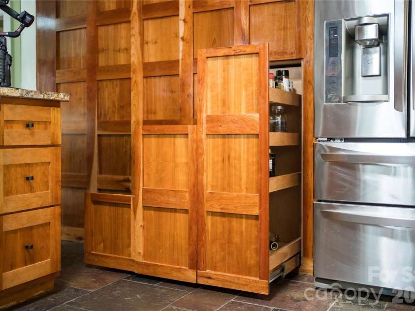 620 Old Lytle Cove Road, Swannanoa, NC 28778.  MLS# CAR4415136, YatesRealty ID 44806. Pantry drawers