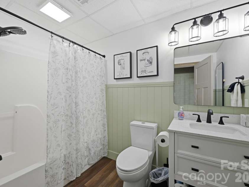 345 Chalk Dust Trail, Purlear, NC 28665.  MLS# CAR4415020, YatesRealty ID 44809. Downstairs Bathroom