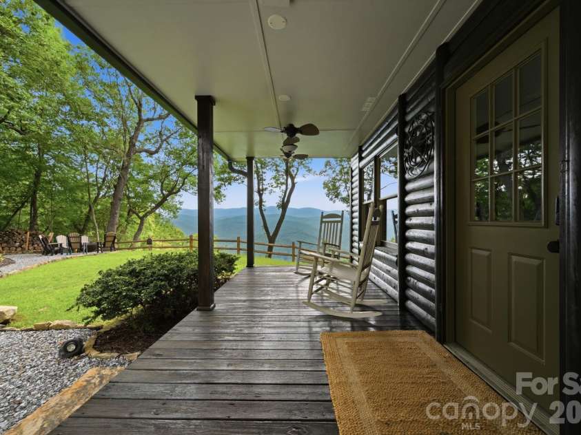 345 Chalk Dust Trail, Purlear, NC 28665.  MLS# CAR4415020, YatesRealty ID 44809. Front Porch with Fans