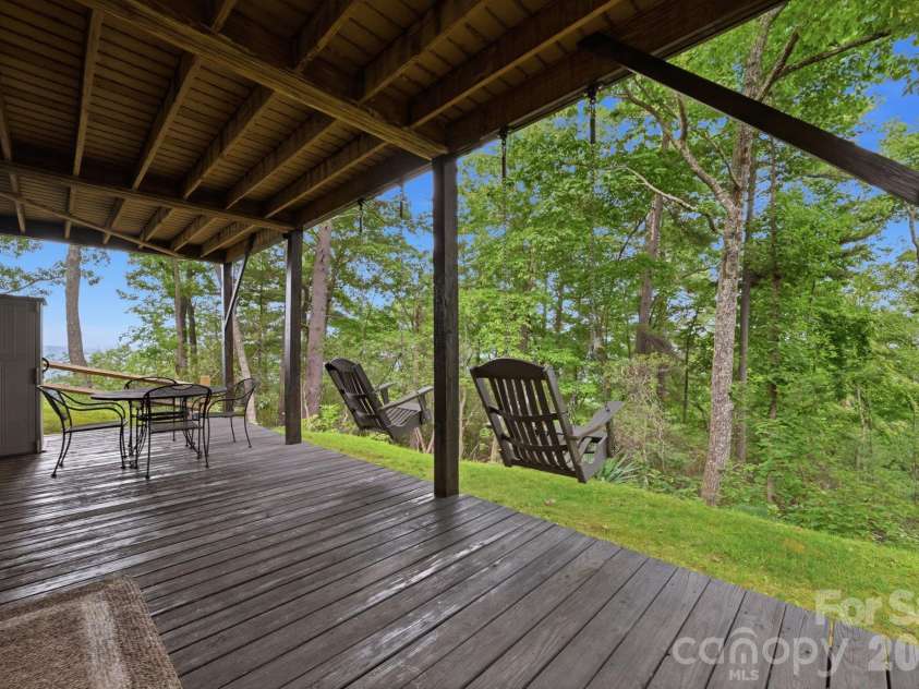 345 Chalk Dust Trail, Purlear, NC 28665.  MLS# CAR4415020, YatesRealty ID 44809. Lower Level Porch