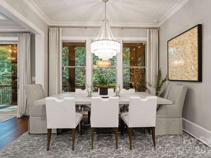 4611 Harper Court, Charlotte, NC 28210.  MLS# CAR4413590, YatesRealty ID 44828. Dining area (main-level).