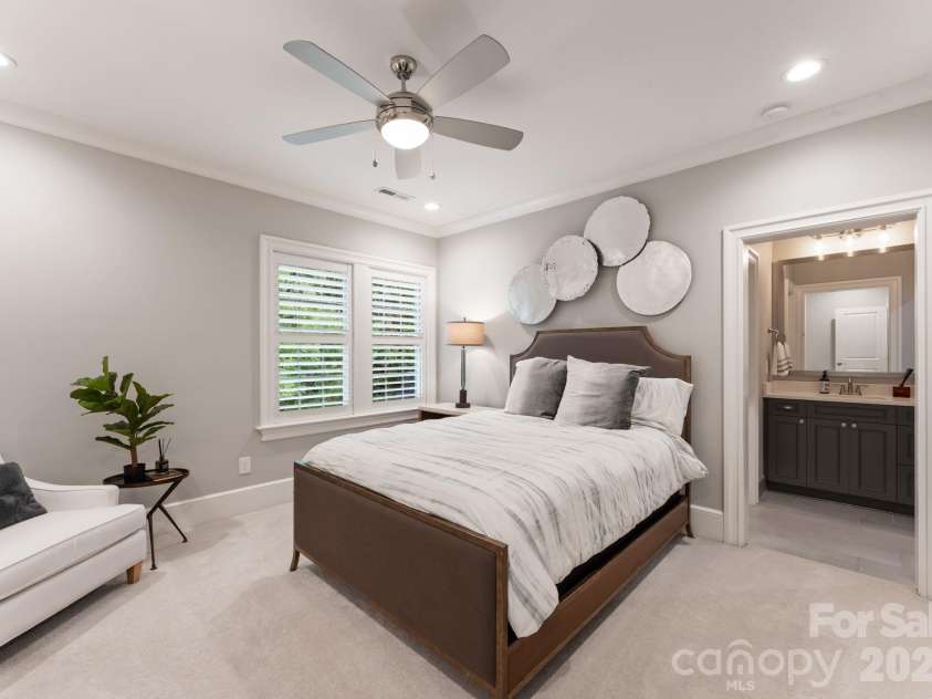 4611 Harper Court, Charlotte, NC 28210.  MLS# CAR4413590, YatesRealty ID 44828. Guest bedroom (second-level).