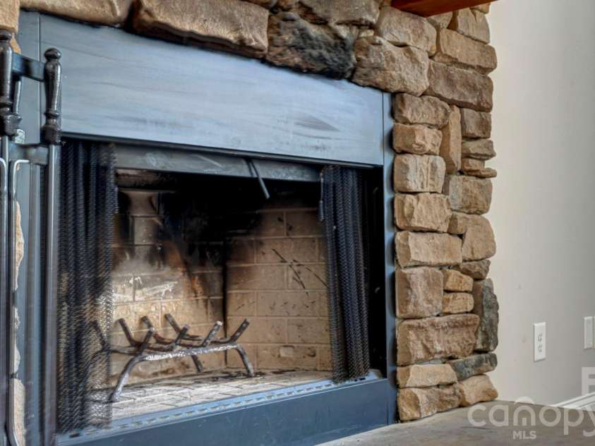 511 Alex D Owens Drive, Kings Mountain, NC 28086.  MLS# CAR4353870, YatesRealty ID 4483. Stone fireplace floor to ceiling
