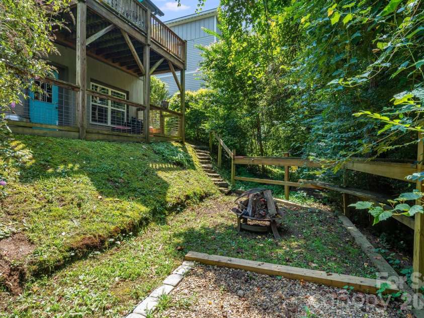 35 Emmett Lane, Asheville, NC 28806.  MLS# CAR4348992, YatesRealty ID 44840. Great tree coverage for privacy.