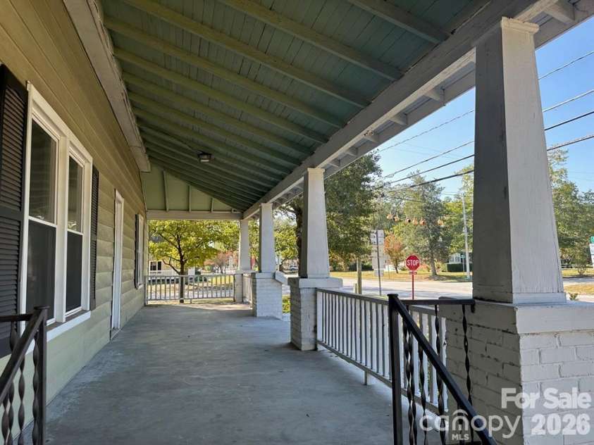 102 Minor Street, Kershaw, SC 29067.  MLS# CAR4415297, YatesRealty ID 44852. Covered Porch
