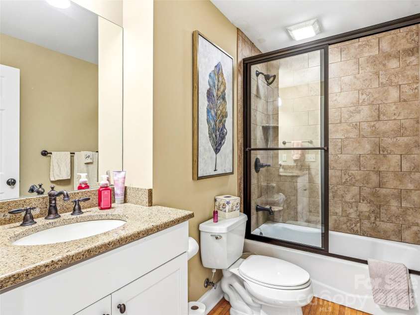 2688 Greenville Highway, Flat Rock, NC 28731.  MLS# CAR4354326, YatesRealty ID 4488. Guest Bathroom