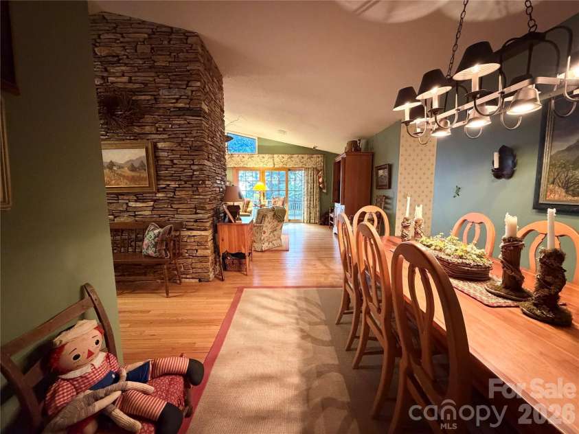 7795 Hwy 226a Highway, Little Switzerland, NC 28749.  MLS# CAR4408034, YatesRealty ID 44881. Dining
