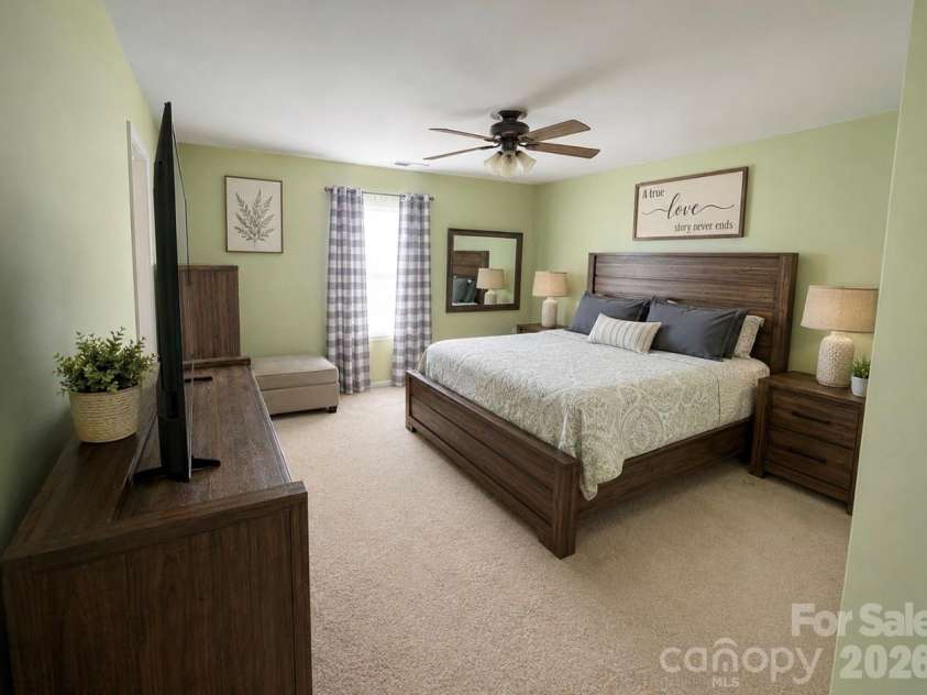 320 Marinna Joy Circle, Rockwell, NC 28138.  MLS# CAR4415217, YatesRealty ID 44903. Primary Bedroom