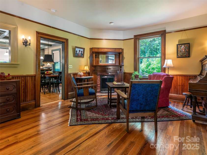 9 West Street Extension, Asheville, NC 28801.  MLS# CAR4299248, YatesRealty ID 44904. Large Parlor