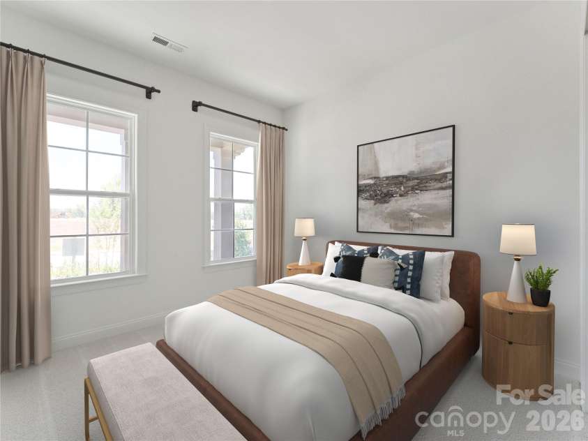 2250 Whitebark Drive, Indian Land, SC 29707.  MLS# CAR4415447, YatesRealty ID 44919. Secondary bedroom example virtually staged