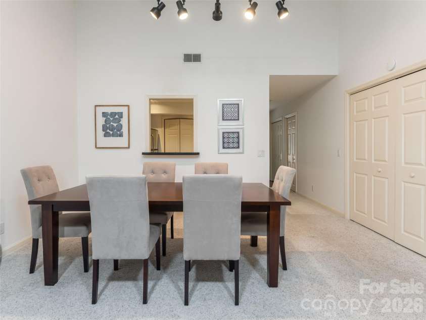 112 Live Oak Lane, Hendersonville, NC 28791.  MLS# CAR4393997, YatesRealty ID 44924. Pass-thru window from kitchen to Dining Room