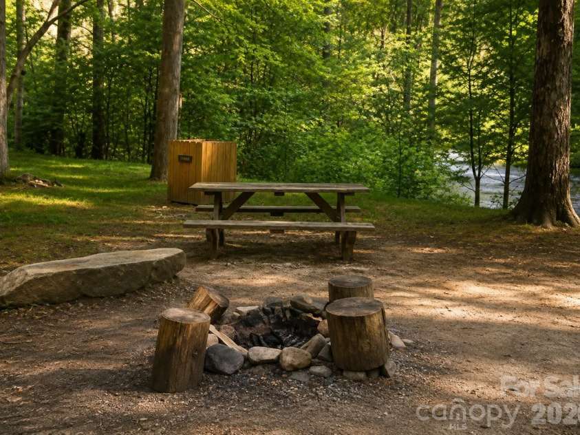 155 Horse Shoe Ridge Road, Deep Gap, NC 28618.  MLS# CAR4415542, YatesRealty ID 44957. Camping and tables