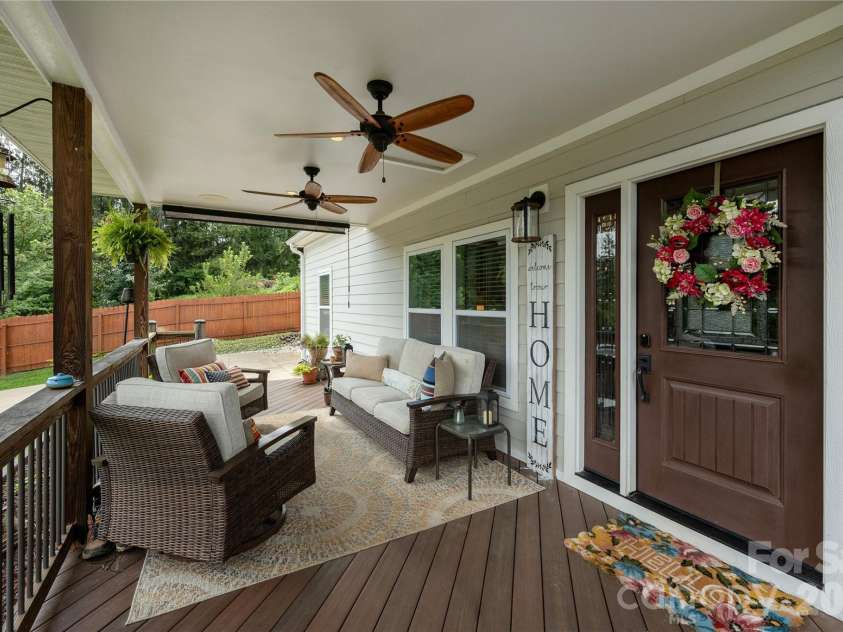 8 Blaines Way, Candler, NC 28715.  MLS# CAR4406500, YatesRealty ID 44964. Trex decking