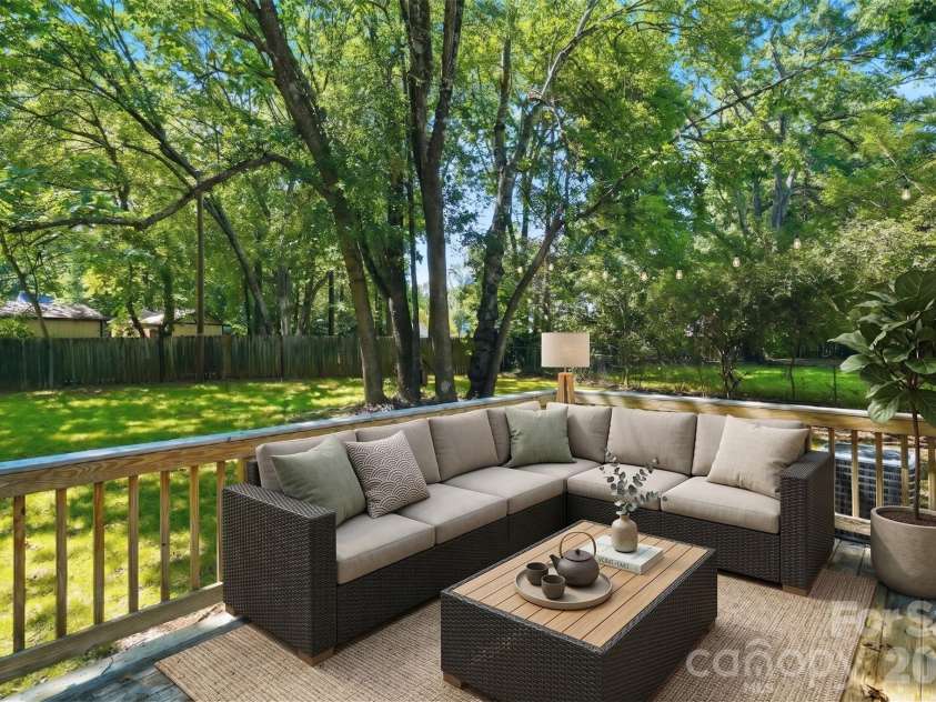 6900 Norchester Court, Charlotte, NC 28227.  MLS# CAR4411149, YatesRealty ID 44965. Virtual staging - Patio