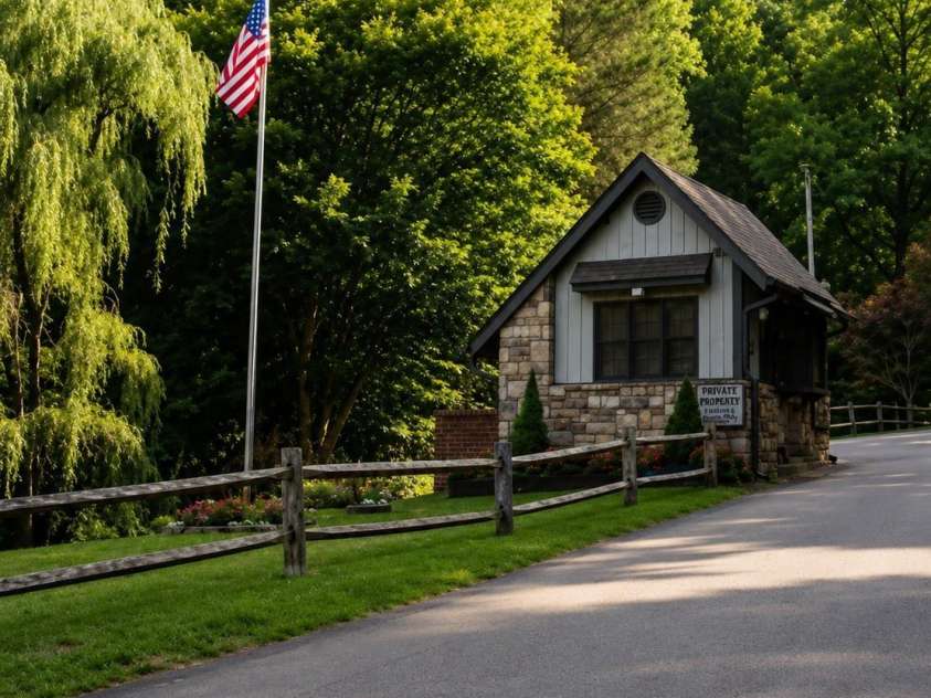117 Horse Shoe Ridge Road, Deep Gap, NC 28618.  MLS# CAR4415599, YatesRealty ID 44978. Gate