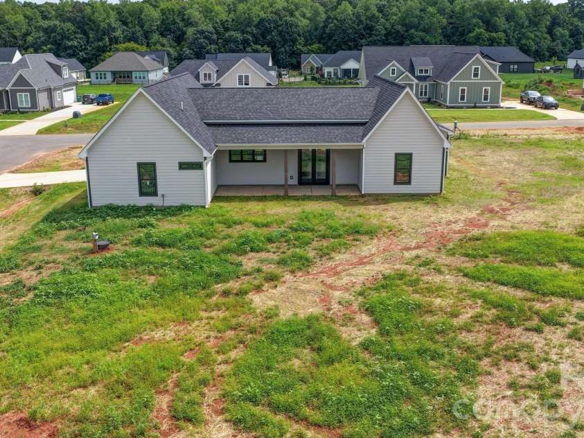 123 Trinity Court, Salisbury, NC 28147.  MLS# CAR4414964, YatesRealty ID 44995. Drone View of Rear Yard