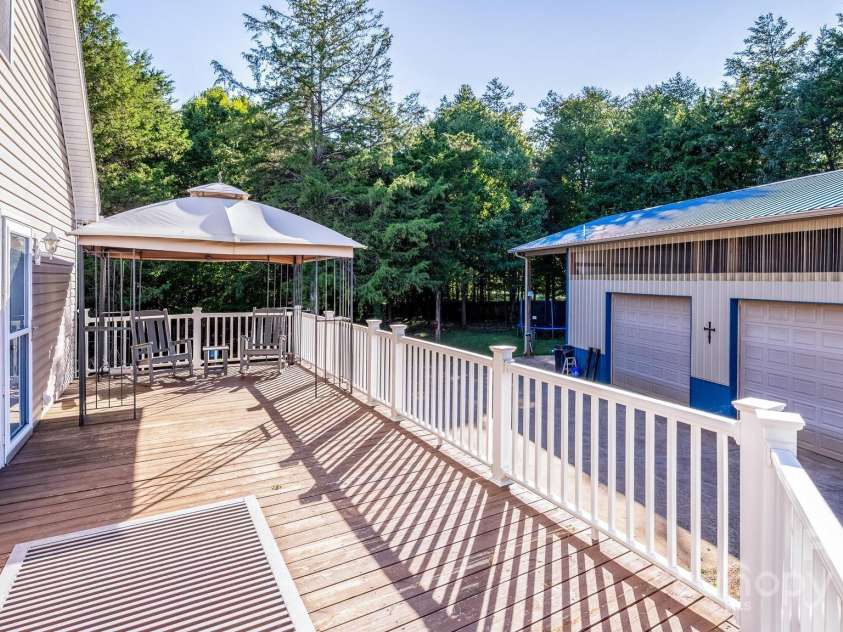 114 Harness Lane, Mocksville, NC 27028.  MLS# CAR4300524, YatesRealty ID 45. Rear Deck