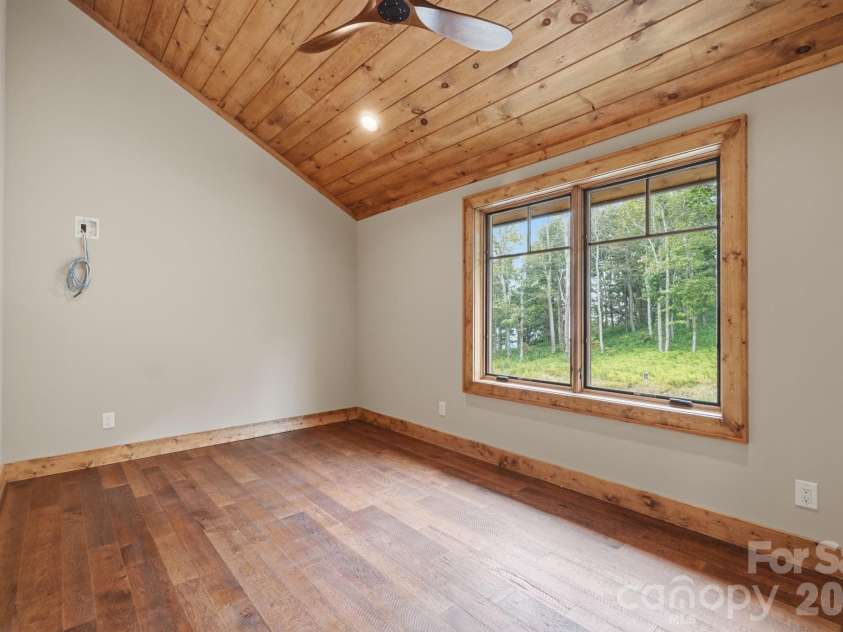 761 Foxfire Drive, Banner Elk, NC 28604.  MLS# CAR4415541, YatesRealty ID 45002. Guest Bedroom on second floor.