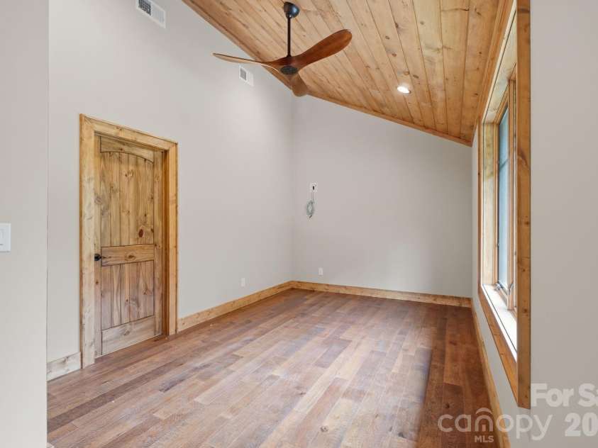 761 Foxfire Drive, Banner Elk, NC 28604.  MLS# CAR4415541, YatesRealty ID 45002. Guest Bedroom on second floor.