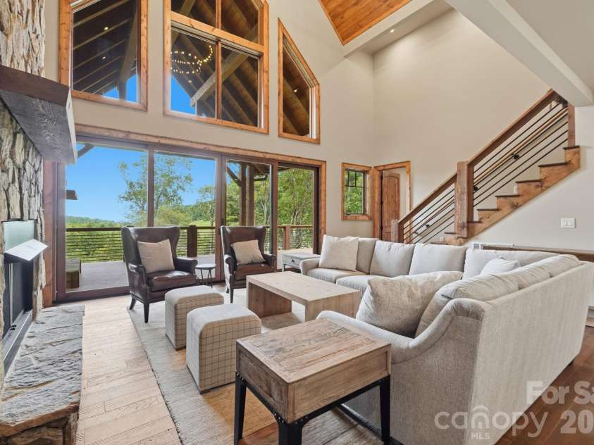761 Foxfire Drive, Banner Elk, NC 28604.  MLS# CAR4415541, YatesRealty ID 45002. Layout connecting directly to the kitchen.