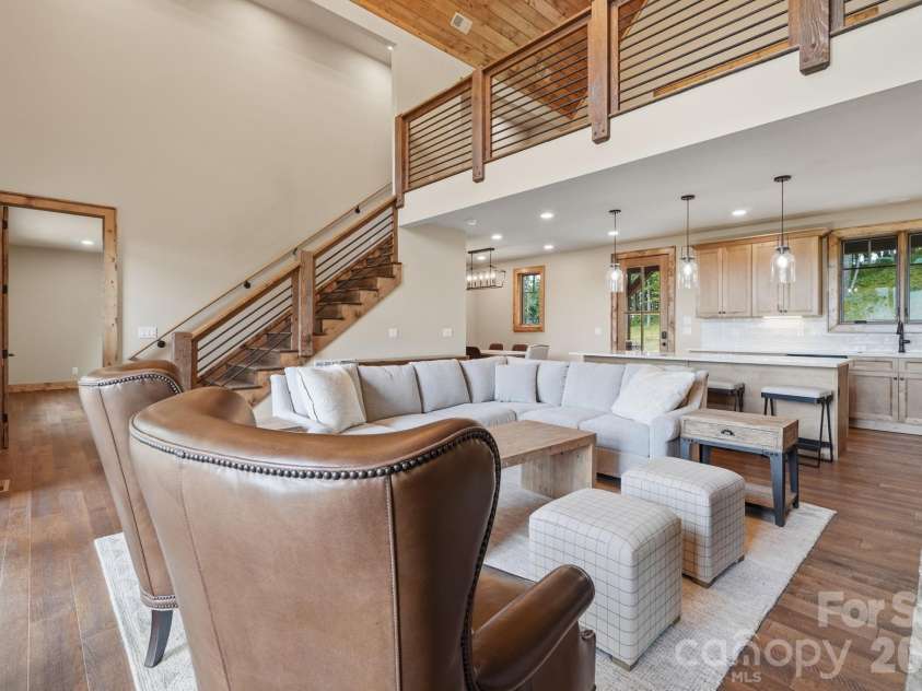 761 Foxfire Drive, Banner Elk, NC 28604.  MLS# CAR4415541, YatesRealty ID 45002. Layout connecting directly to the kitchen.