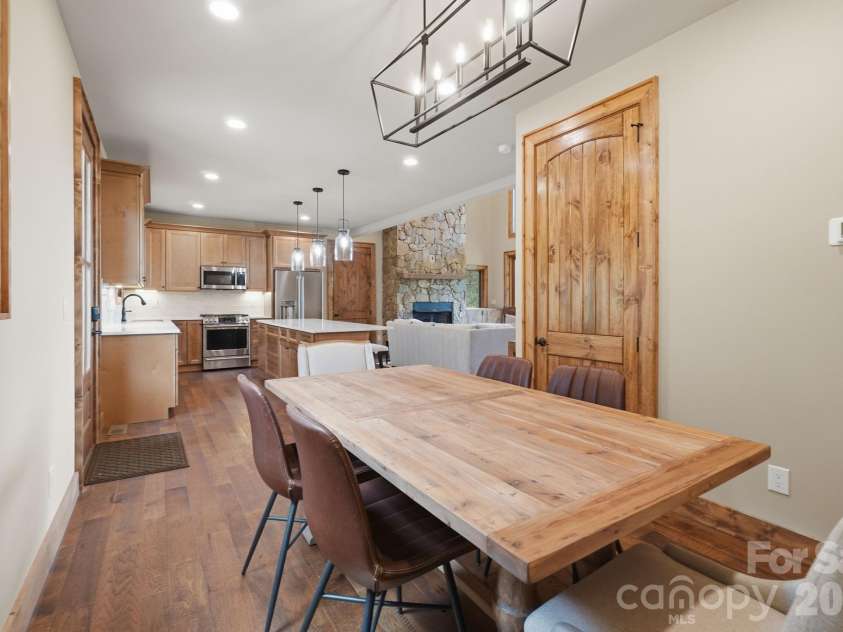 761 Foxfire Drive, Banner Elk, NC 28604.  MLS# CAR4415541, YatesRealty ID 45002. Spacious Main Dining Area
