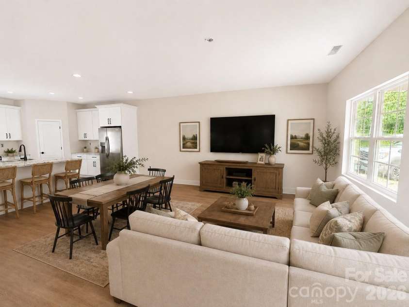 6717 Jesse Rushing Road, Marshville, NC 28103.  MLS# CAR4412435, YatesRealty ID 45006. Dining table option layout