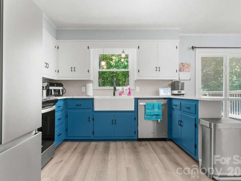 132 Blue Ridge Road, State Road, NC 28676.  MLS# CAR4415666, YatesRealty ID 45015. Updated counters, backsplash, sink