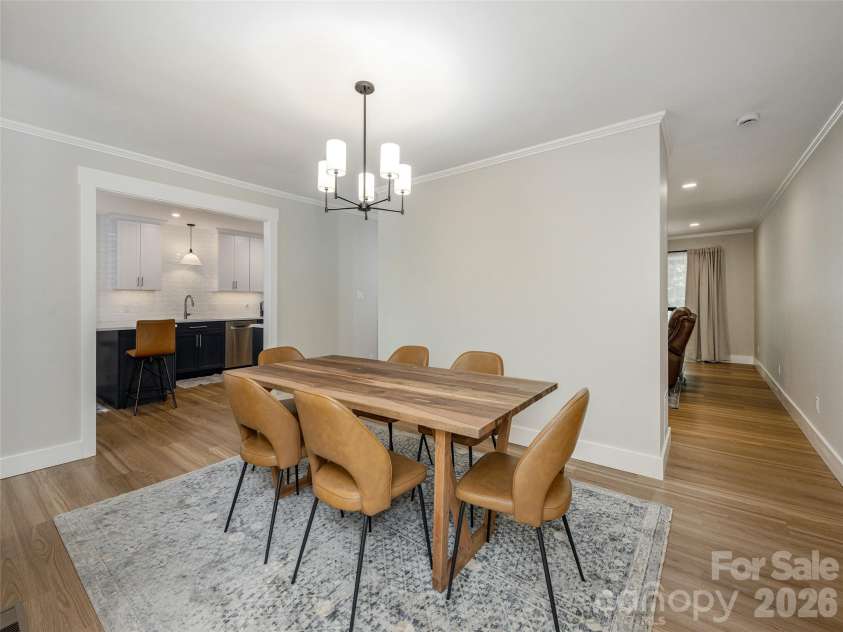 433 Crowfields Drive, Asheville, NC 28803.  MLS# CAR4414643, YatesRealty ID 45020. Another View of the Dining Room