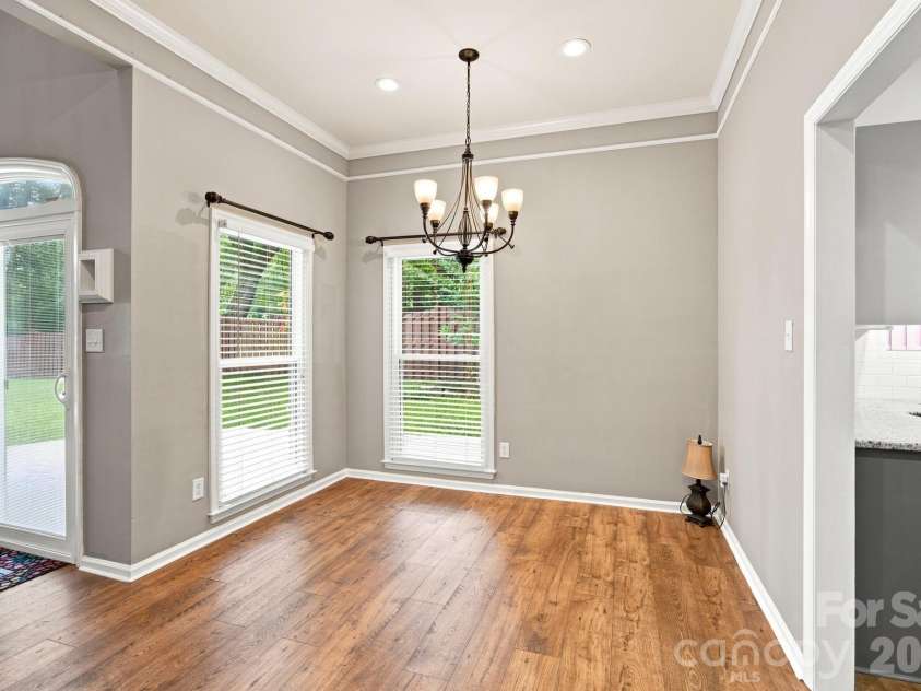 7134 Forest Hills Drive, Denver, NC 28037.  MLS# CAR4413877, YatesRealty ID 45040. Dining area unstaged
