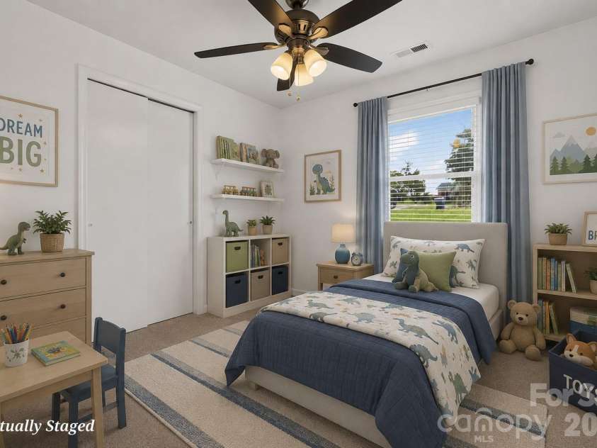 809 Hasty Road, Marshville, NC 28103.  MLS# CAR4411514, YatesRealty ID 45057. Bedroom Three Virtually Staged