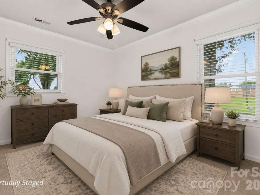 809 Hasty Road, Marshville, NC 28103.  MLS# CAR4411514, YatesRealty ID 45057. Primary Bedroom Virtually Staged