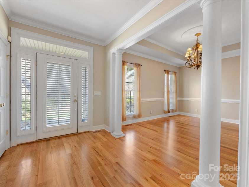153 Stafford Estates Drive, Salisbury, NC 28146.  MLS# CAR4240381, YatesRealty ID 4506. Entry foyer with view of diningroom