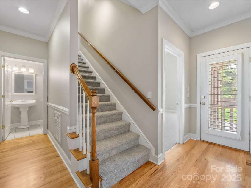 153 Stafford Estates Drive, Salisbury, NC 28146.  MLS# CAR4240381, YatesRealty ID 4506. Stairs to 4th bedroom