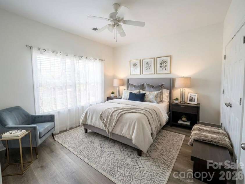 2795 Clover Road, Concord, NC 28027.  MLS# CAR4413117, YatesRealty ID 45061. Virtually staged front bedroom