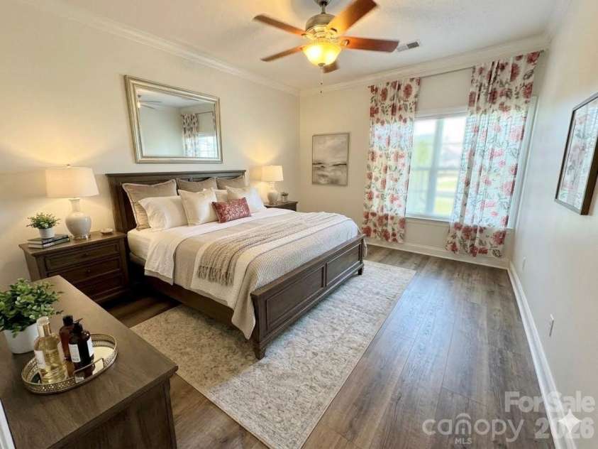 2795 Clover Road, Concord, NC 28027.  MLS# CAR4413117, YatesRealty ID 45061. Virtually staged Primary Bedroom