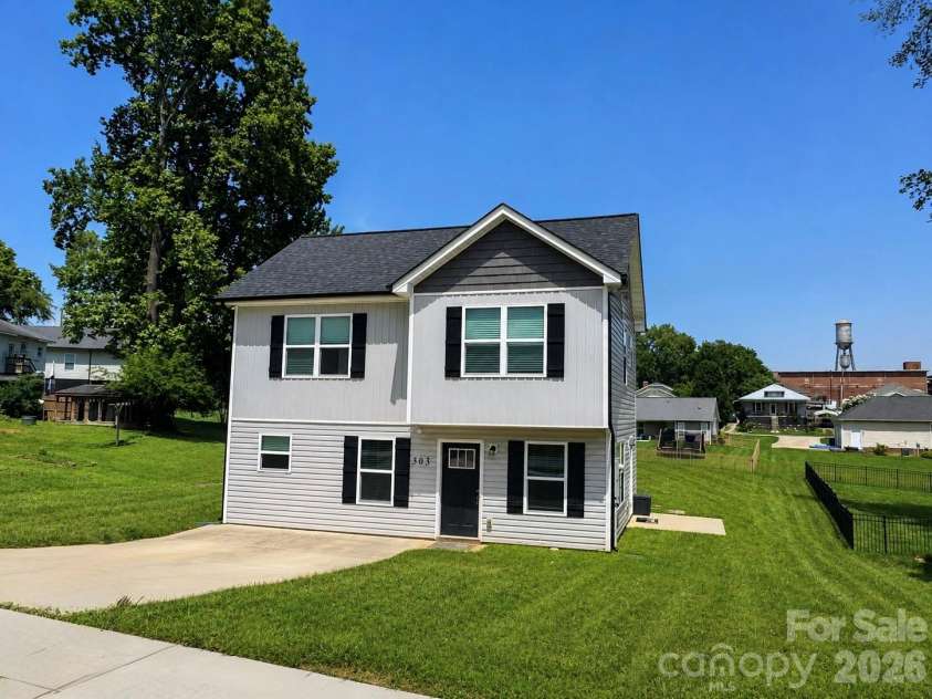 303 2nd Avenue, China Grove, NC 28023.  MLS# CAR4415638, YatesRealty ID 45070. Front Elevation