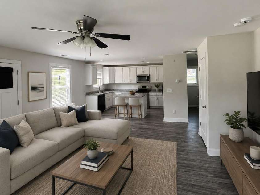 303 2nd Avenue, China Grove, NC 28023.  MLS# CAR4415638, YatesRealty ID 45070. Virtually Staged Living Area
