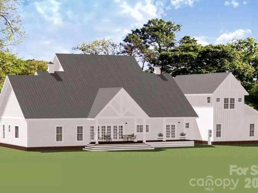 Lot 1 Country Estates Drive, Waxhaw, NC 28173.  MLS# CAR4276299, YatesRealty ID 4508. Back View of Proposed Modern Farmhouse