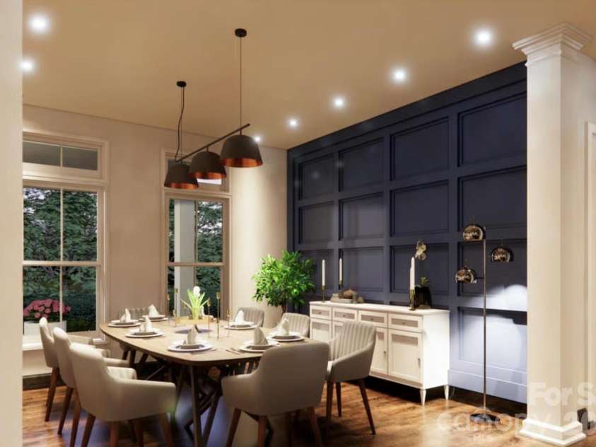Lot 1 Country Estates Drive, Waxhaw, NC 28173.  MLS# CAR4276299, YatesRealty ID 4508. View of Dining Room of Proposed Modern Farmhouse
