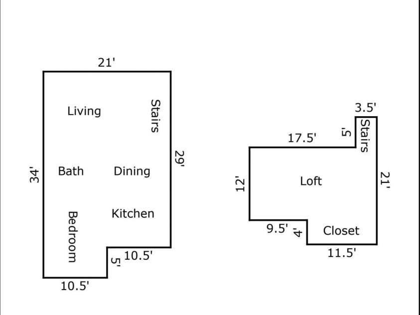 201 Hoskins Road, Charlotte, NC 28208.  MLS# CAR4341701, YatesRealty ID 4509. The floorplan for the condo.