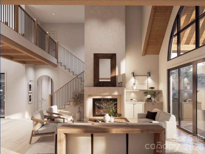 Lot 3 Country Estates Drive, Waxhaw, NC 28173.  MLS# CAR4277088, YatesRealty ID 4509. Another view of great room and balcony