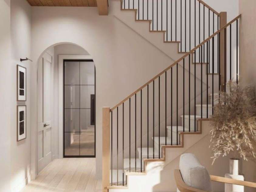 Lot 3 Country Estates Drive, Waxhaw, NC 28173.  MLS# CAR4277088, YatesRealty ID 4509. Stairs leading to the 2nd floor