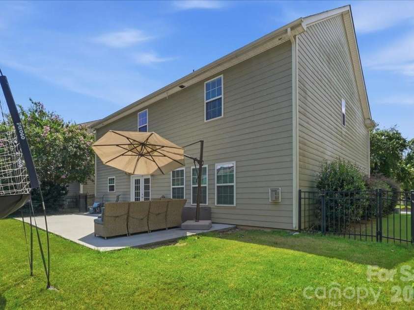3829 Franklin Meadows Drive, Matthews, NC 28105.  MLS# CAR4412409, YatesRealty ID 45095. Back of Home