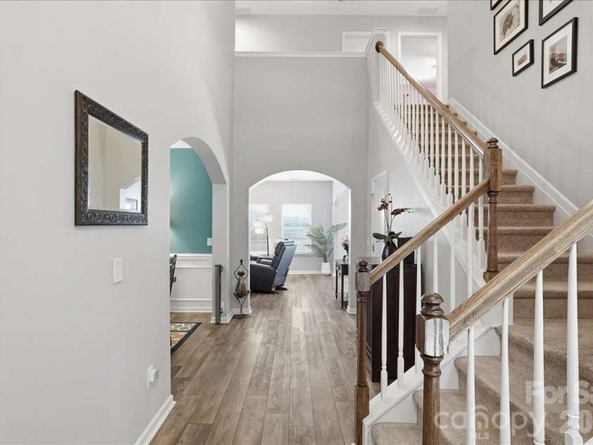 3829 Franklin Meadows Drive, Matthews, NC 28105.  MLS# CAR4412409, YatesRealty ID 45095. Staircase