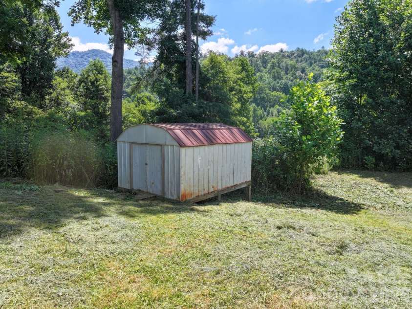 218 Garland Buchanan Road, Sylva, NC 28779.  MLS# CAR4409774, YatesRealty ID 45098. Shed