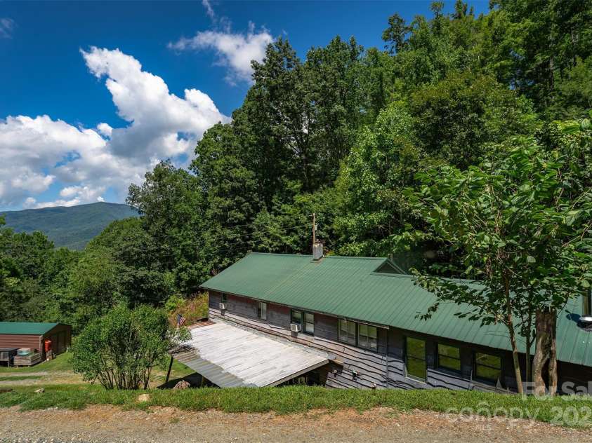 1145 Woolyshot Branch Road, Hot Springs, NC 28743.  MLS# CAR4295648, YatesRealty ID 451. Mountain views from barn.